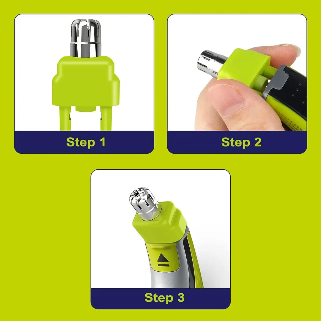 Brangdy Nose Hair Trimmer Replacement Heads Compatible with One Blade QP2520 QP2630 QP2724 QP2834 QP6510 QP6530 Electric Shaver - 4