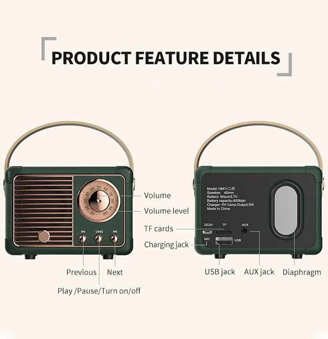 Wireless Caixa De Som Portable Bluetooth Speaker Sound Music Box Blutooth For Handfree Mini Subwoofer Bocina Blootooth Hand Free - 6