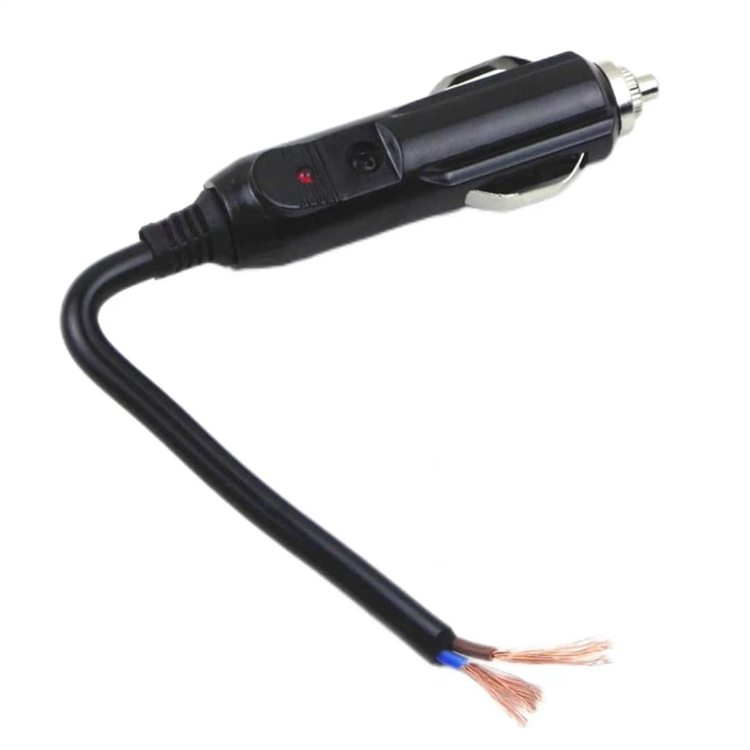 12V To 24V Car Cigarette Lighter Plug Male Head With Indicator Light Vehicle Electrical Cigarette Lighter Plug Charger Adapter - 3