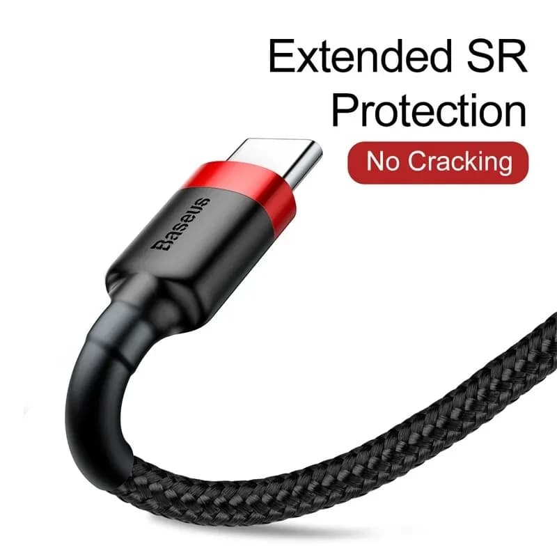 كابل Baseus USB C لهاتف ون بلس 12 شحن سريع 3.0 كابل USB C شحن سريع نوع C لهواتف هواوي وشاومي 13 سلك شاحن USB-C - 5