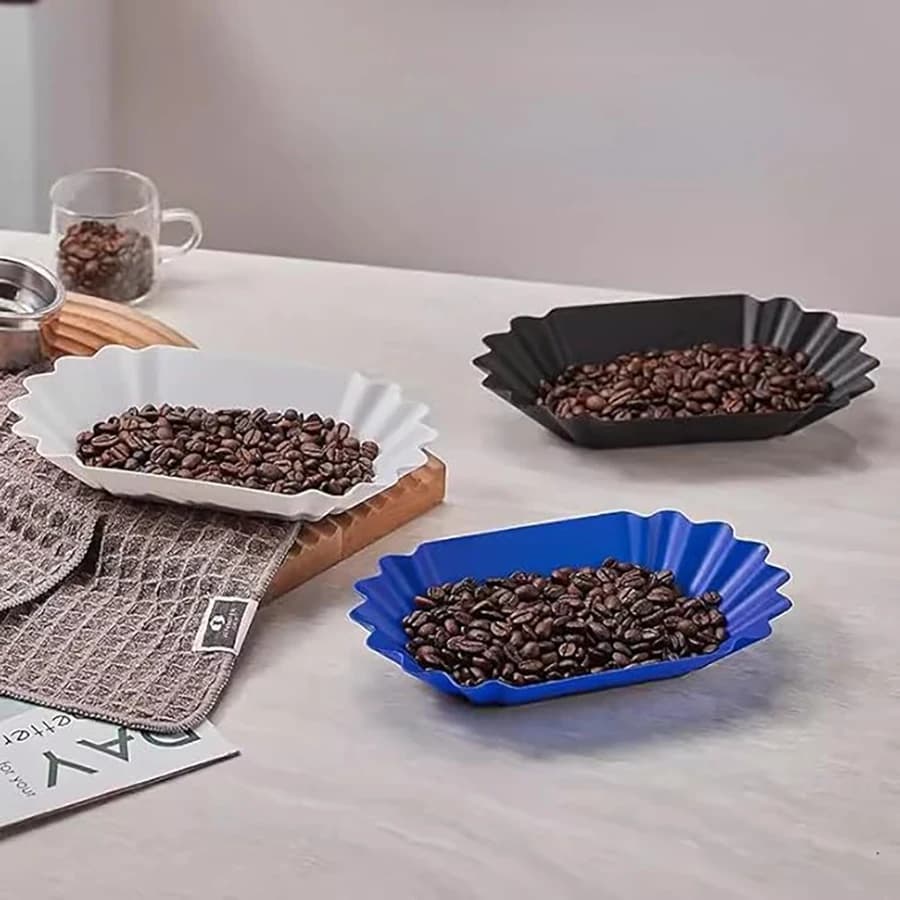 صينية عينات حبوب القهوة، طبق عرض حبوب القهوة، صينية عينات بيضاوية، حاوية تخزين، صينية تقديم متعددة الوظائف للمنزل - 5