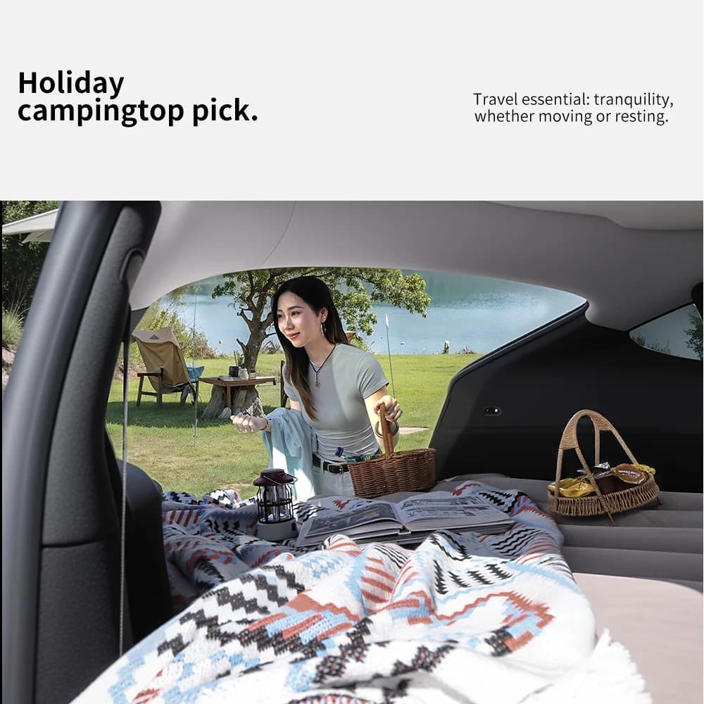 YZ For Tesla Model Y Juniper 2021-2026 Mattress  Automobile Self-Inflating Mattress Travel Mattress Inflatable Camping Mattress - 4