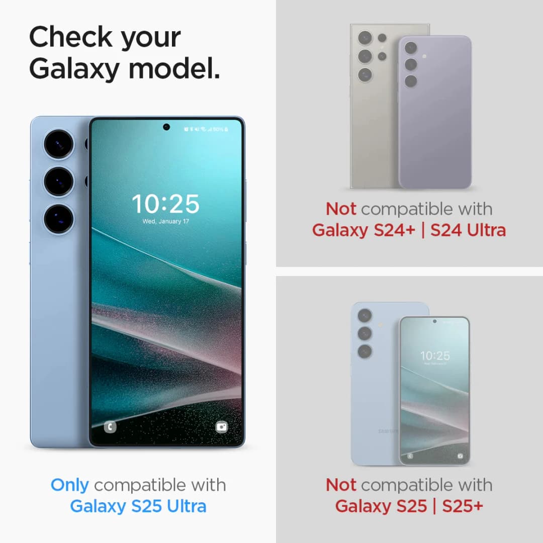 2PCS Spigen Original Glas.tR EZ Fit HD Screen Protector For Samsung Galaxy S25 S24 S26Ultra Plus Tempered Glass Screen Protector - 6