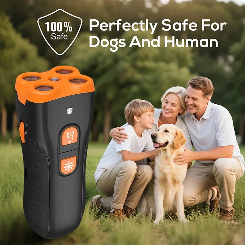 Dog Bark Deterrent Device, 4X Ultrasonic Anti Barking, Training Modes 50FT Range Barks No More Indoors Outdoors Behavior Corre - 4