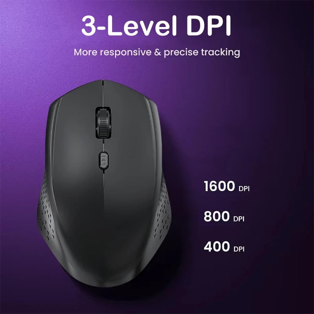 Bluetooth 5.2 Mouse 2.4G Wireless Mouse Dual-Mode Silent Mouse Rechargeable Gaming Mouse 1600DPI For Laptop Computer Win Mac OS - 4