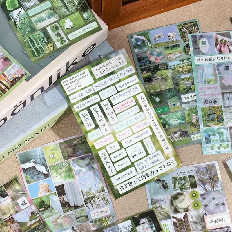 20 ورقة/حقيبة ملصقات على شكل قصاصات، ملصقات يدوية ودفاتر يوميات وزخارف لدفاتر القصاصات - 5