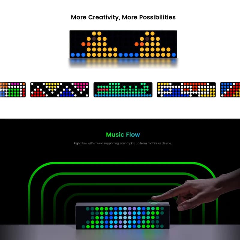 Yeelight Cube Smart Light Lite RGB Dynamic Light Smart Light Preset Clock Letter Emoji Voice Control for Apple Home Google alexa - 4