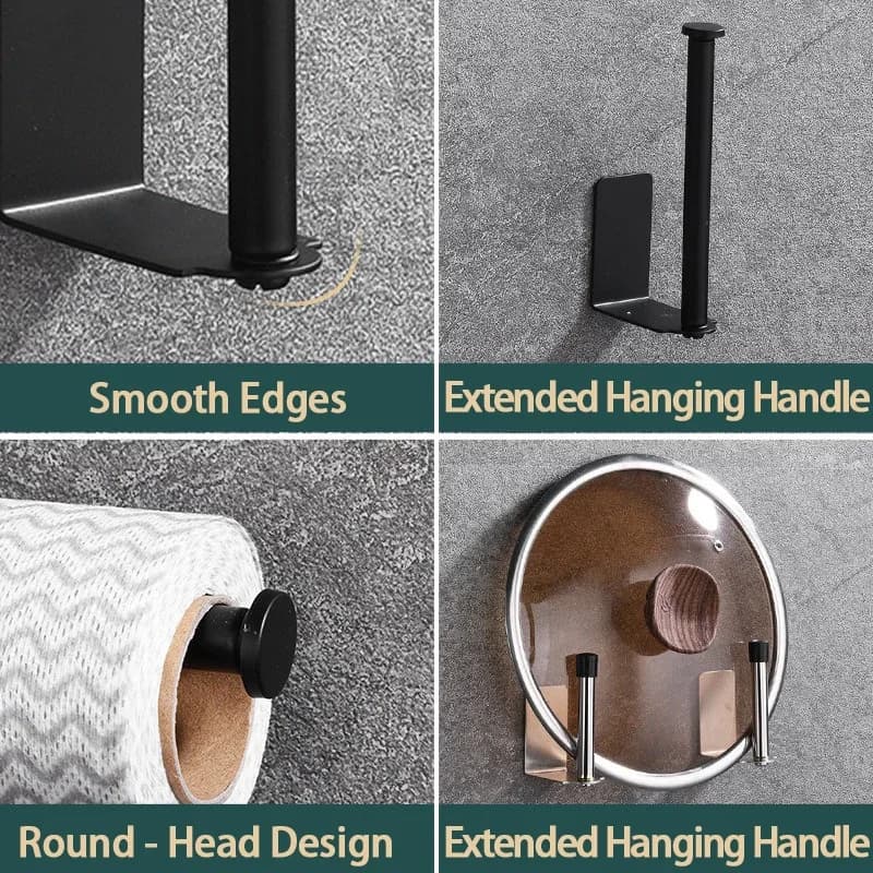 حامل مناشف المطبخ حامل المناشف الورقية من الفولاذ المقاوم للصدأ تحت الحوض المنظم إطالة تخزين الرف بالوعة الملحقات SNJ007 - 3