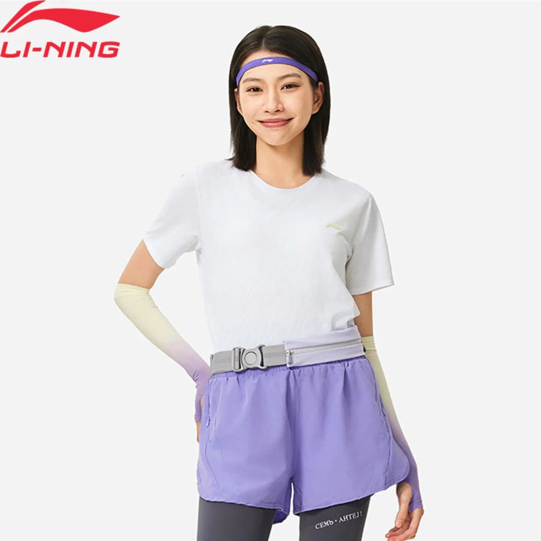 Li-Ning Women's Running Sports T-Shirt AT AIR Regular Fit 88%Polyester 12%Spande Breathable LiNing Short Sleeve Tee Tops ATSU060
