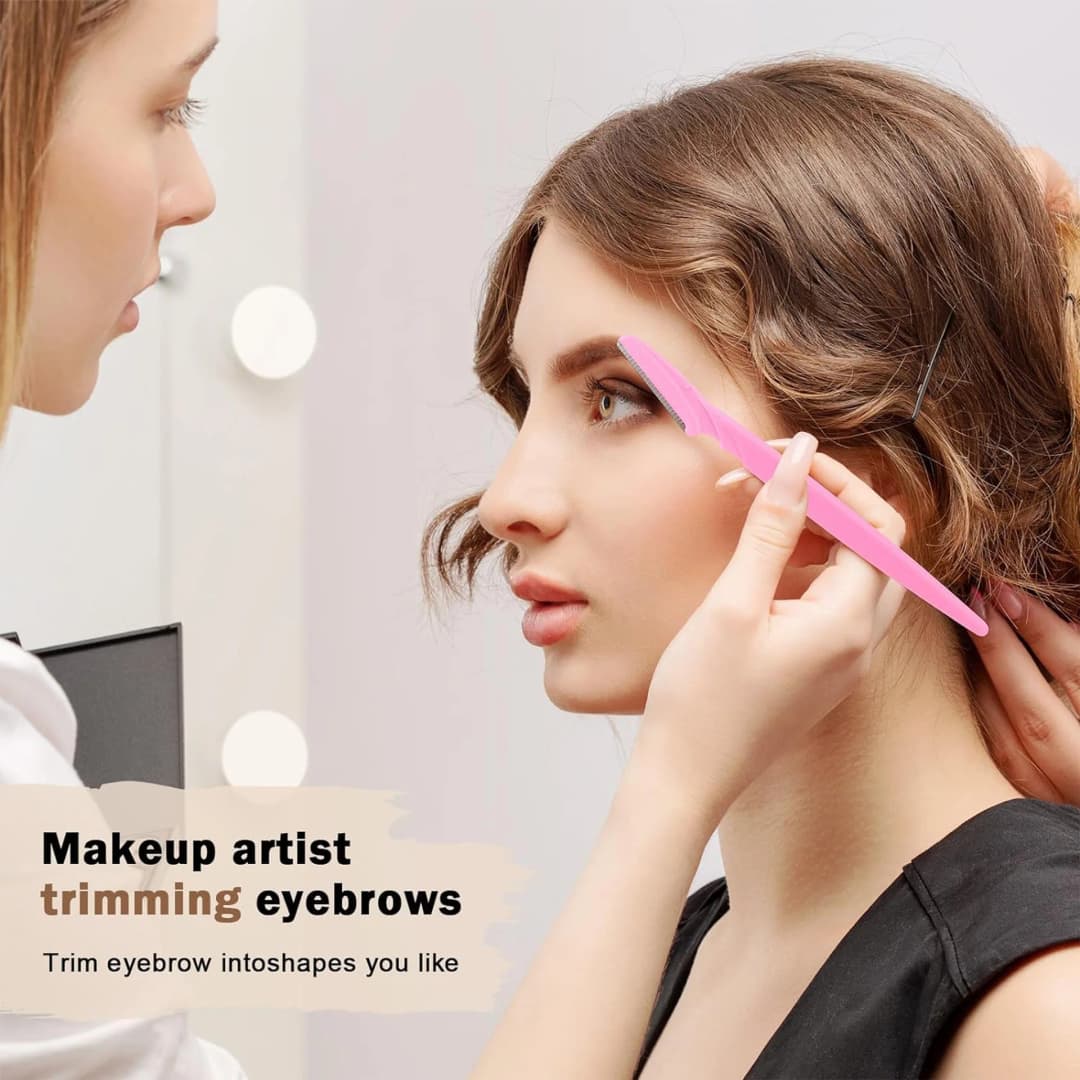 5/10/30/40pcsbrow Razor and Face Razor for Women And Men, Eyebrow Hair Trimmer And Shaver with Protective Cover,Safe - 2