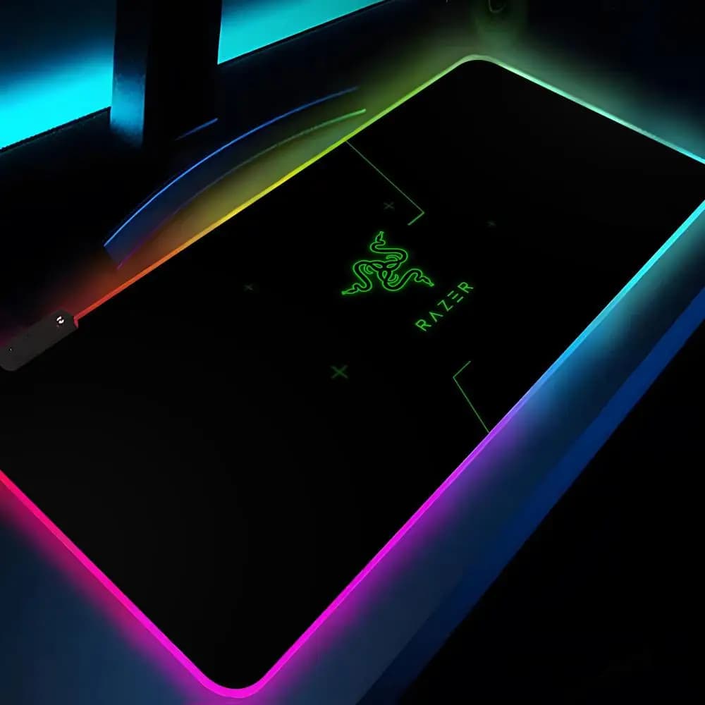Razer Mouse Pad XXL RGB Gaming Mouse Pad HD Gamer Accessories Large LED Light MousePads PC Carpet With Backlit - 5