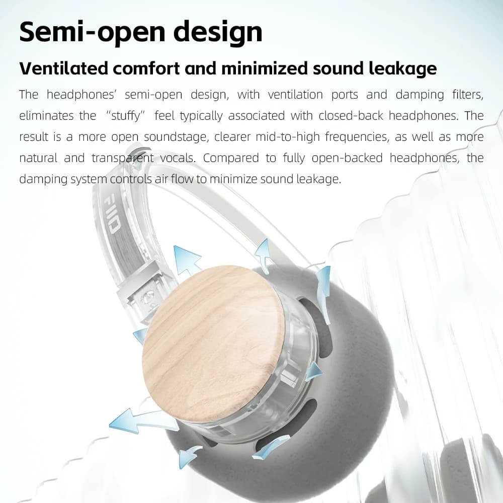FIIO EH11 On-Ear Bluetooth Headphones, Powerful Bass & LDAC Hi-Res Audio, Lightweight Retro Design, 30H Battery, Dual Device & A - 4