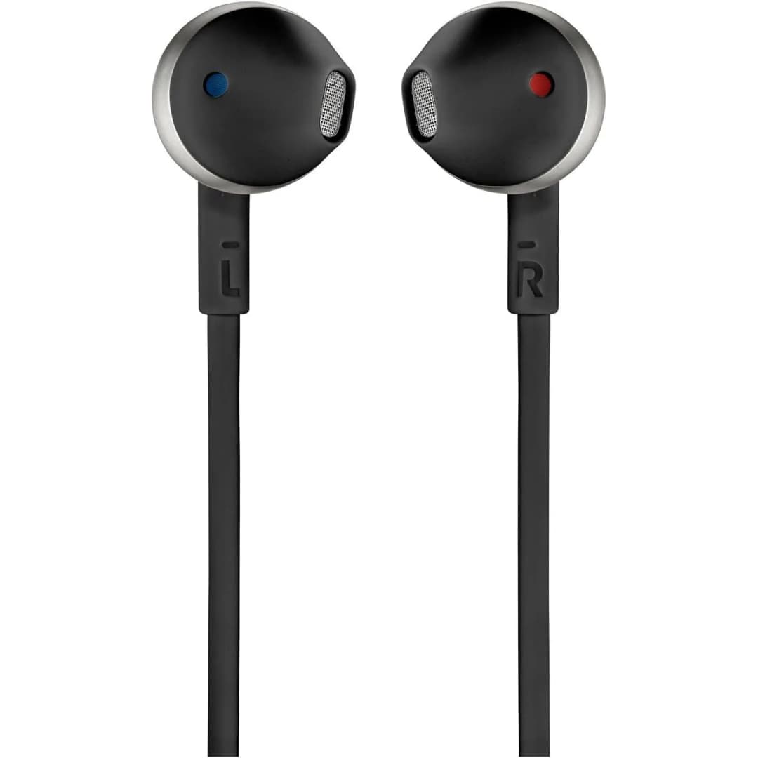 سماعات أذن شبه داخلية JBL T205 مرخصة رسمياً مع ميكروفون مدمج وواجهة 3.5 ملم وتحكم عن بعد للمكالمات والألعاب الرياضية - 5