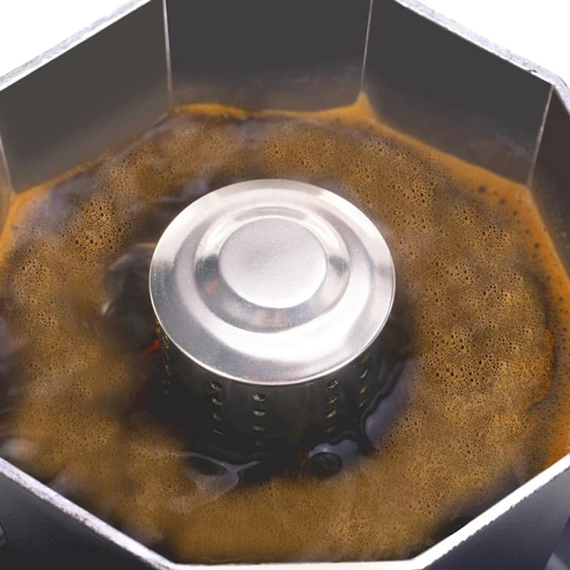 1Pc Stainless Steel Universal Moka Pot Stovetop Espresso Aluminum Coffee Maker Accessories Anti-Splash Valve Cover - 5