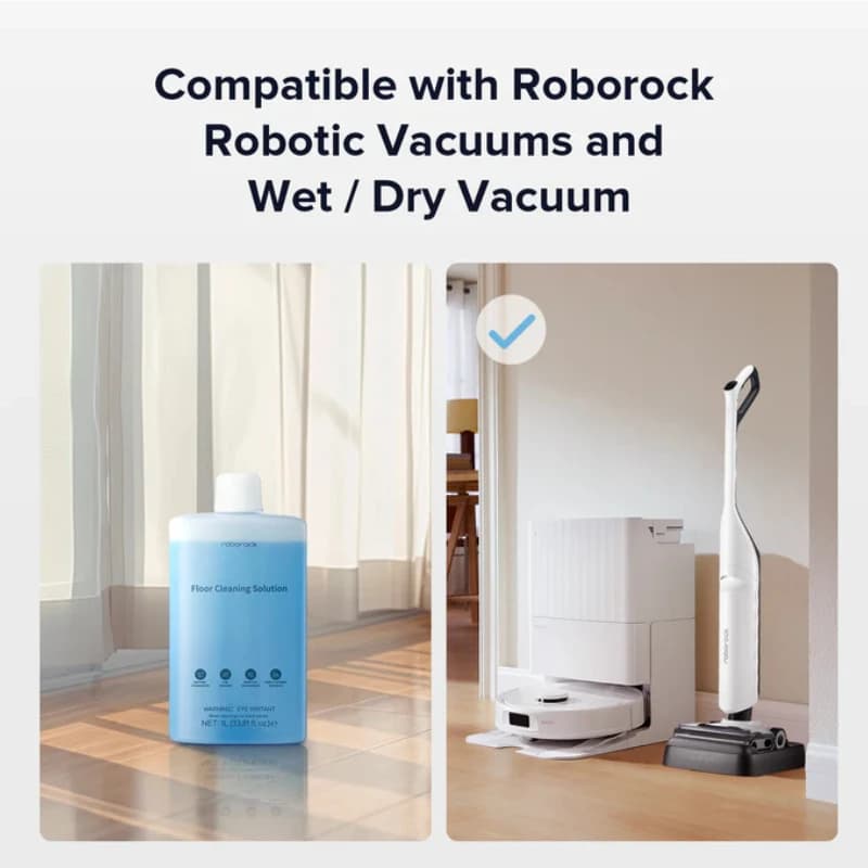 Original Roborock Floor Cleaning Solution Compatible Robot Vacuum Cleaners with Mopping and Wet & Dry Vacuum, 1L HA20 - 4
