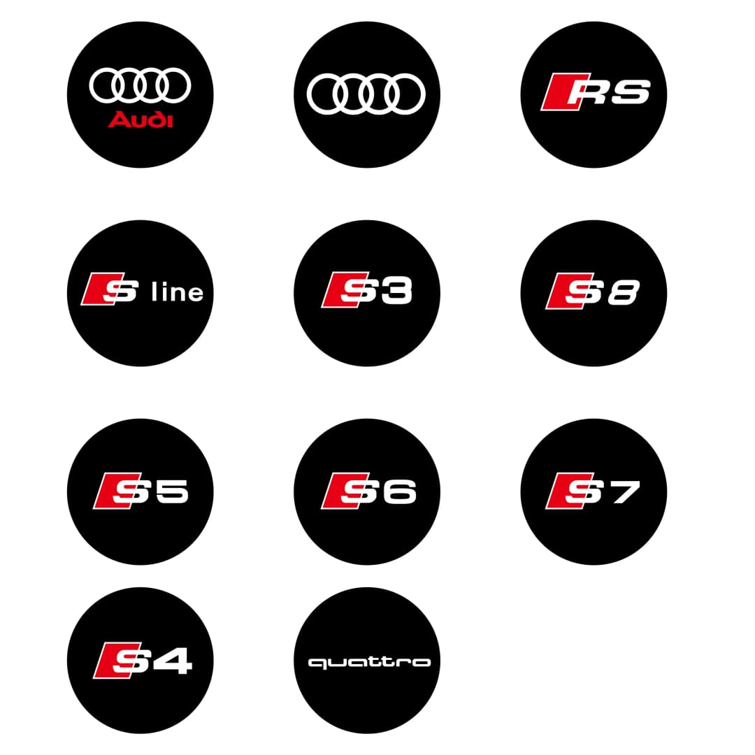 For Audi A3 8V 8P A6L A5 A7 Q3 Q5 Q7 A4 B5 B6 B7 B8 A1 RS TT S3 S6 Sline Quattro Car Door HD Welcome Light Laser Projector Lamp - 3