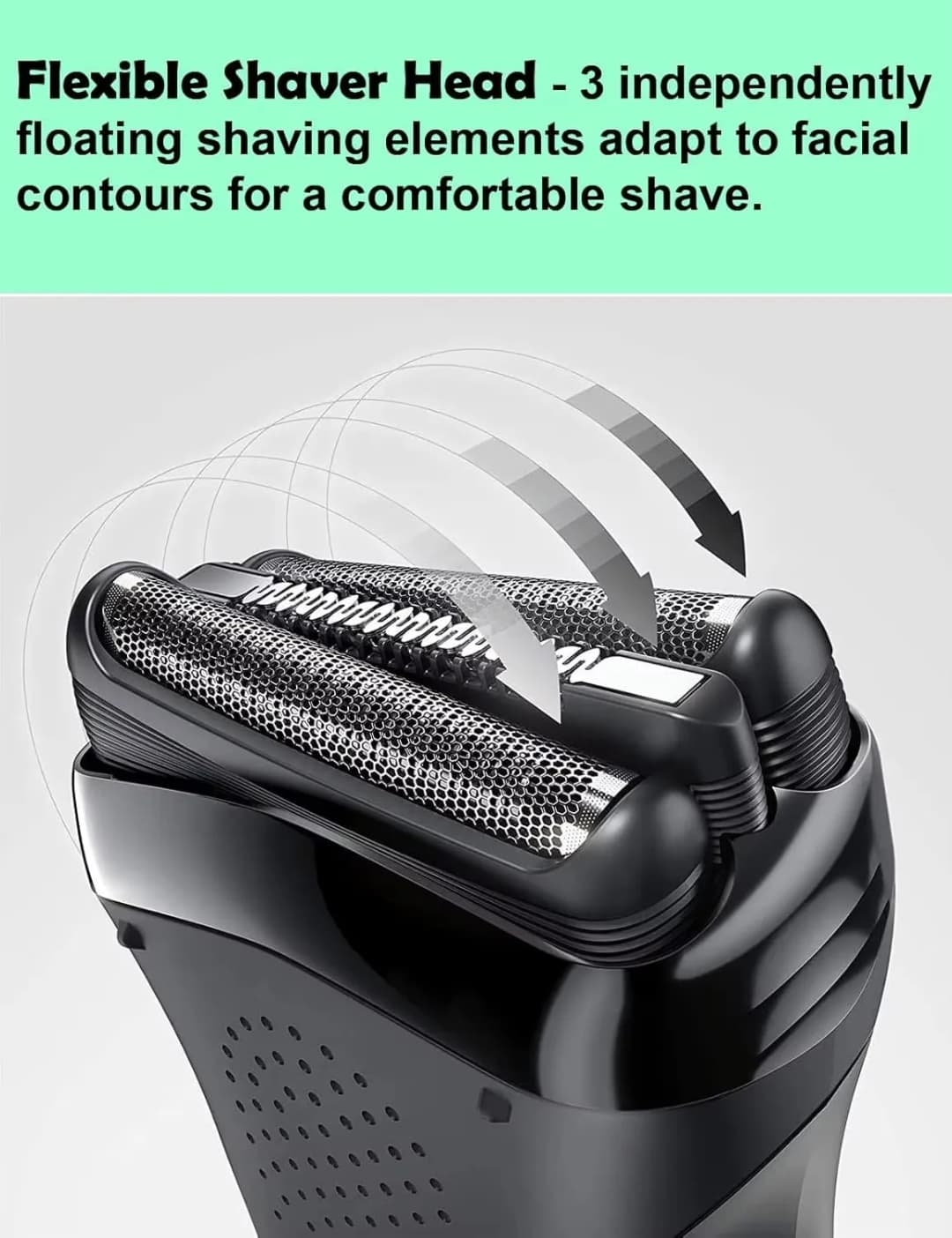 KVIFO 21B S3 Replacement Shaver Heads Compatible For Braun Series 3 Electric Shavers for Models 3040s 300s 310s 320s 360s 3090cc - 5