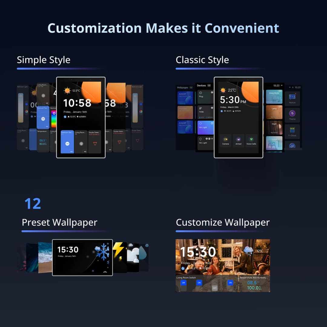 سونوف NSPanel Pro نوع 120 لوحة تحكم منزلية ذكية استهلاك الطاقة وحدة مفتاح DIY يدعم أجهزة سونوف - 5