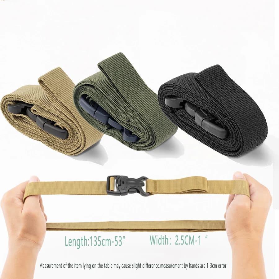 Heavy-Duty Outdoor Camping Luggage Straps - Adjustable Double Safety Buckle Luggage Packing Belt Bundling Rope of Cargoes - 4