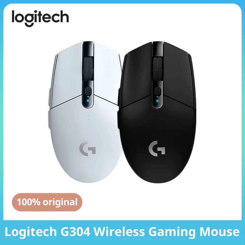 فأرة ألعاب Logitech G304/G305 Lightspeed لاسلكية، 6 أزرار قابلة للبرمجة، 12000DPI، بطارية، USB، RGB