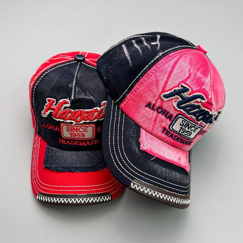 Korean Retro Men Women Baseball Hats Cotton Snapback Caps Embroidery Washing Versatile Fashion Letter Leisure Sunscreen Outdoor - 5