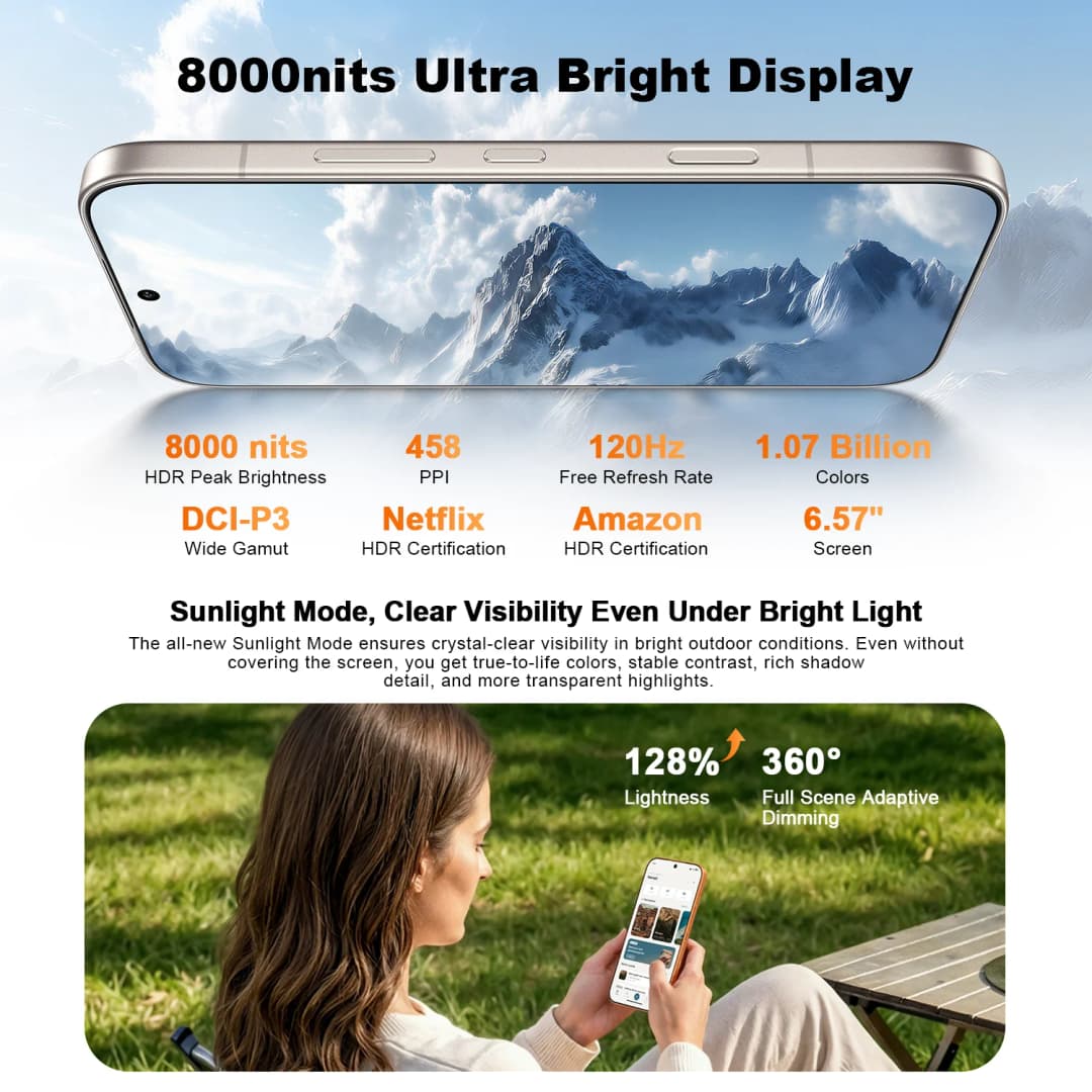 Global Version HONOR 600 Pro 6.57'' AMOLED Snapdragon 8 Elite 200MP OIS Camera 120X Zoom 7000mAh 80W Wired 50W Wireless Charging - 5