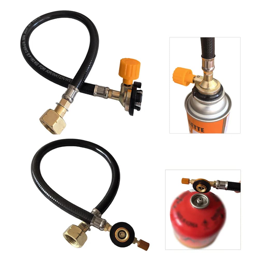 1Pc Rubber Leak-Proof Adapter Refill Tube Conversion Joint Gas Refill Pipe Tube Convertor Filling Tank Valve Braided Hose