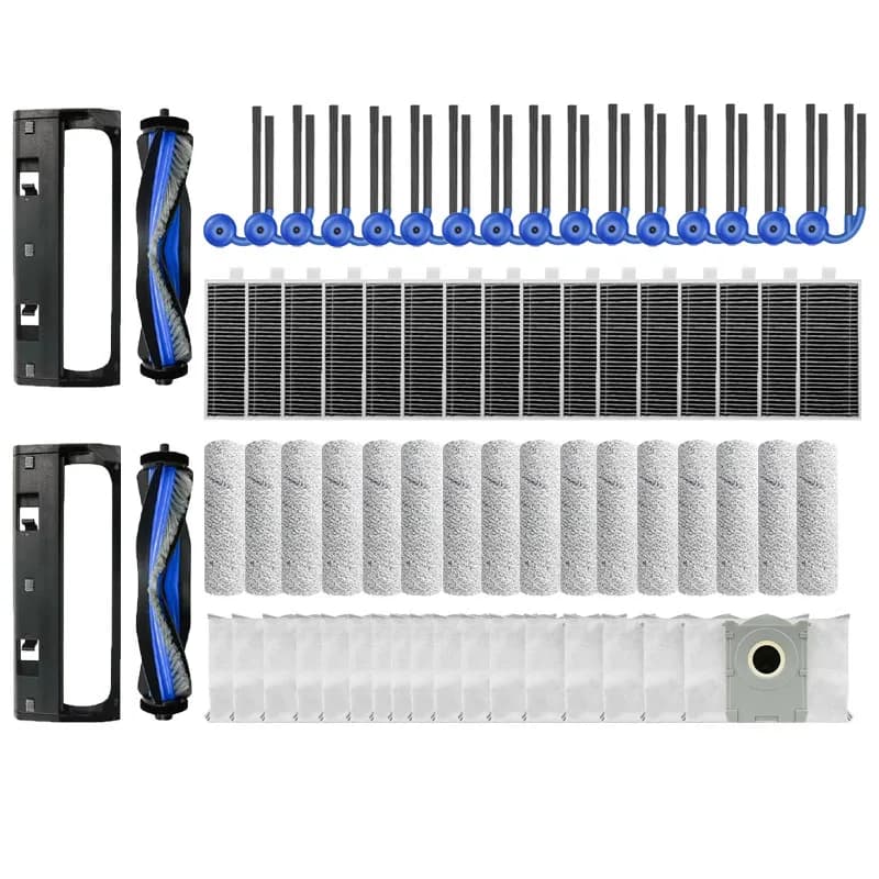 Ecovacs X11 Pro Omni Vacuum Cleaner Accessories: X11 Omni Main Brush Cover, Dust Bag, Filter, Roller Consumables - 6