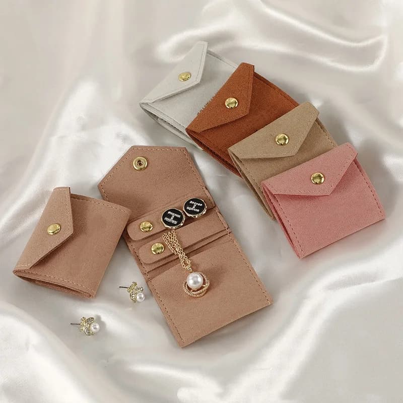 حقيبة تخزين المجوهرات متعددة الوظائف المحمولة لفة المجوهرات حقيبة عرض المجوهرات الصغيرة عالية الجودة للسفر هدية - 2