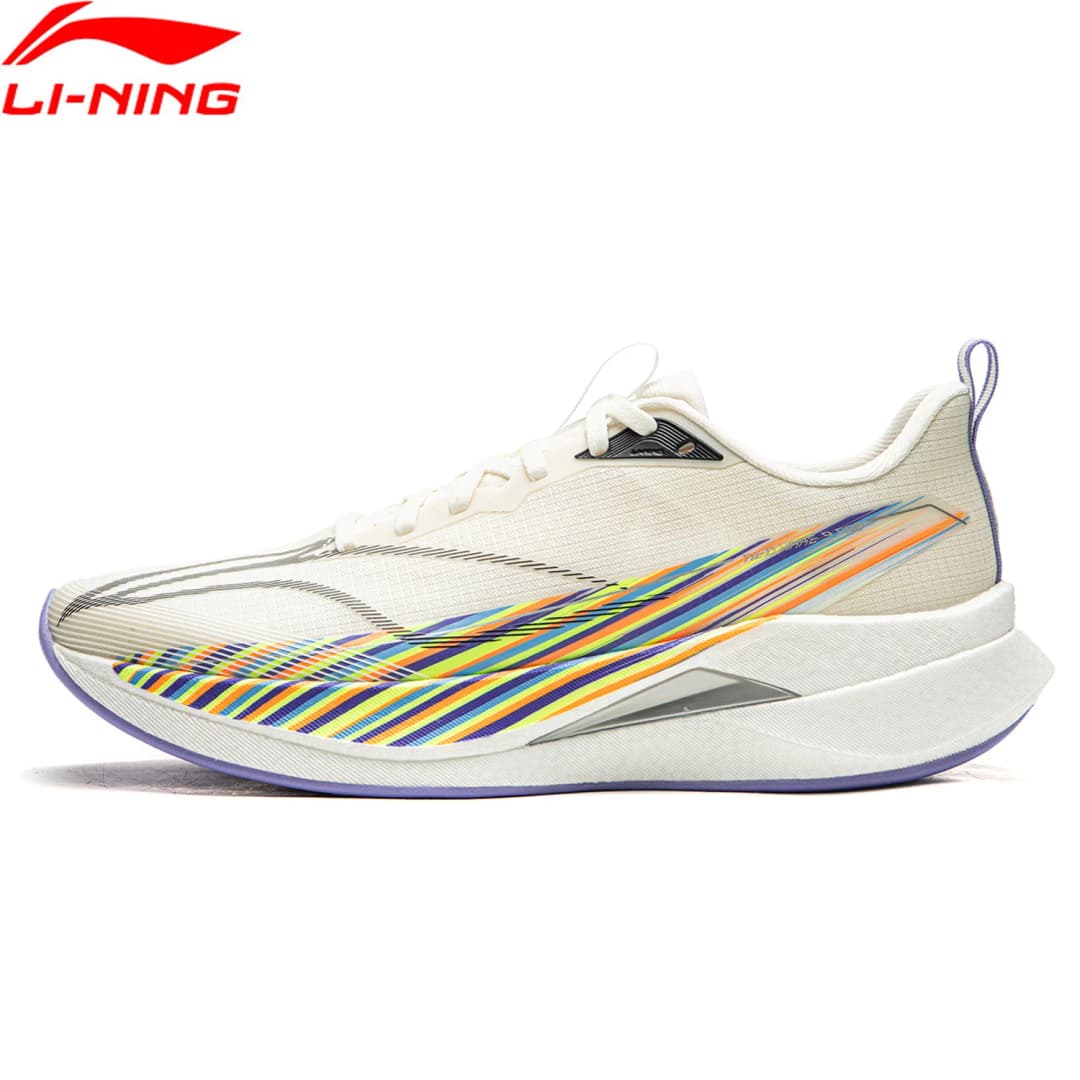 أحذية جري Li-Ning RED HARE 9 PRO للرجال، ألياف BOOM، قابلة للتنفس، وسادة عاكسة، أحذية رياضية مستقرة ARPW001