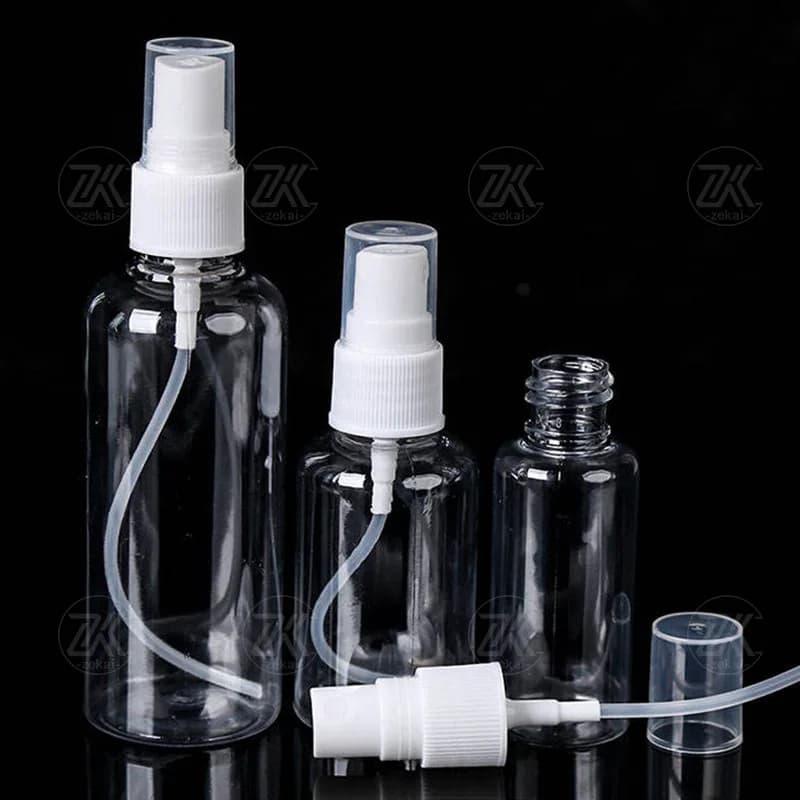 زجاجات قابلة لإعادة الملء 30/100/150/250 مل، رشاش عطر بلاستيكي شفاف، زجاجات رذاذ صغيرة فارغة، إكسسوارات سفر محمولة - 6