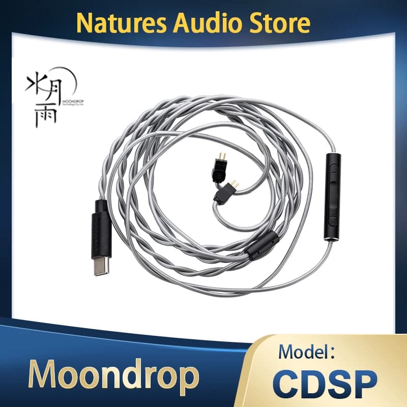 Moondrop CDSP Cable For CHU II New Online Interactive DSP USB-C earphone Upgrade Cable for Portable Wired HiFi Earphone Chu2