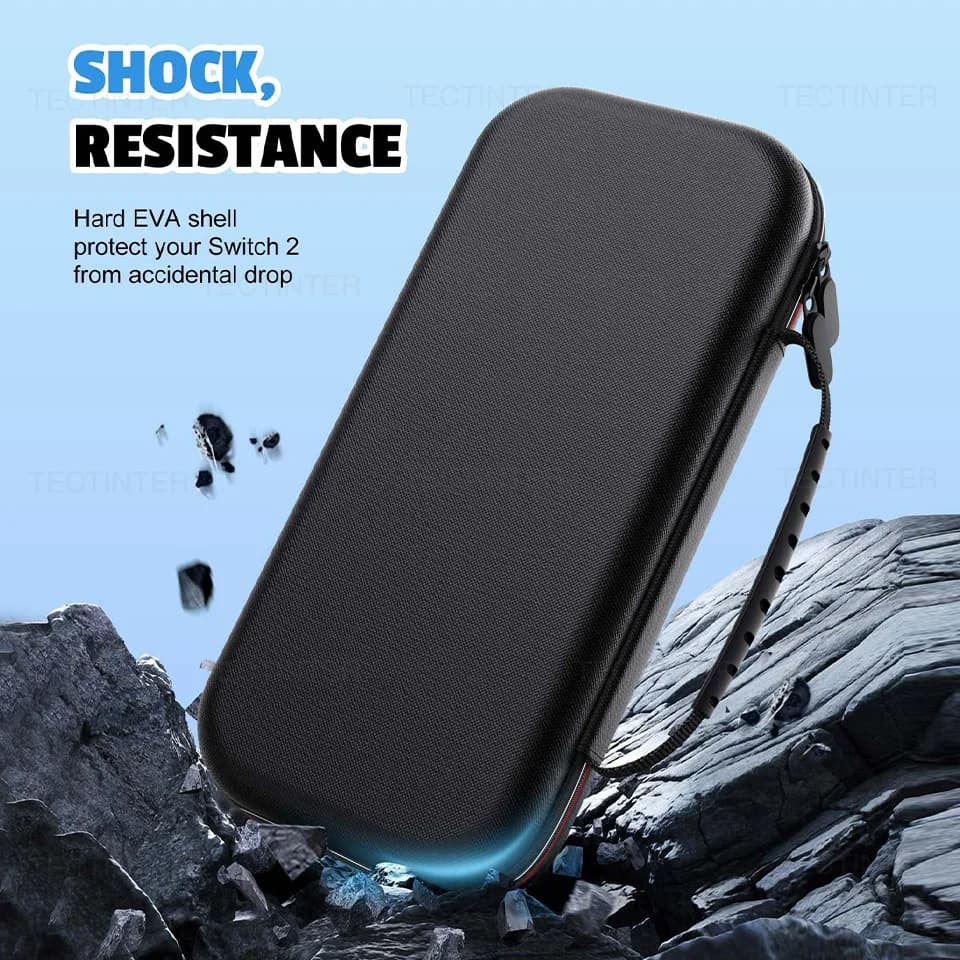 حافظة واقية لحمل السفر لوحدة التحكم نينتندو سويتش 2 إيفا هارد شل حقيبة التخزين الحقيبة للتبديل 2 الملحقات - 4