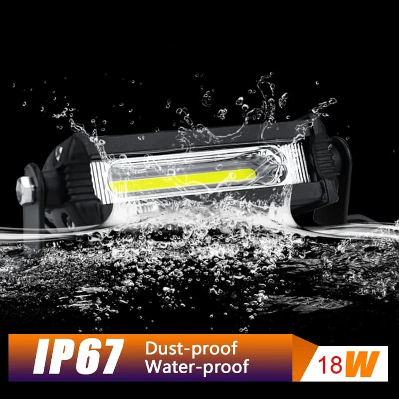Led Work Lights Tractors Trucks 12V 24V COB 4 Inch Headlight Motorbike Scooter Atv Led Bar Spotlight Driving Fog Lights Offroad - 4