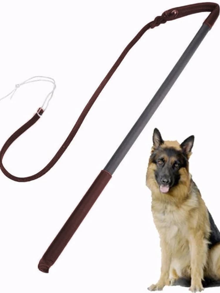 "Powerful and durable" dog whip anti-slip handle pet behavior correction training whip