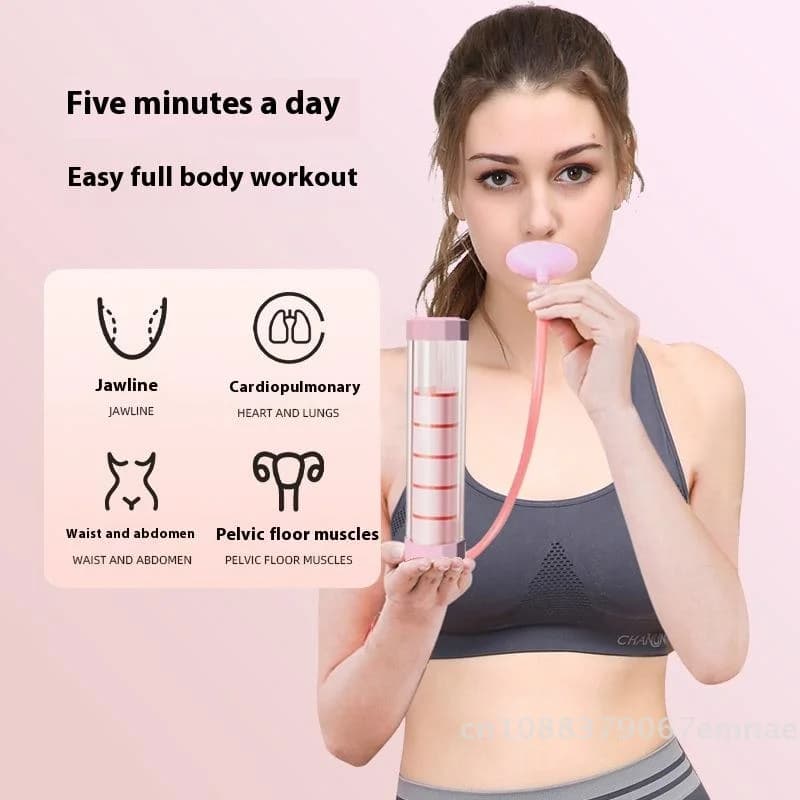 جهاز تدريب البطن متعدد الوظائف، جهاز تمرين التنفس، مدرب سعة الرئة للبالغين، معدات التدريب الرياضية - 3