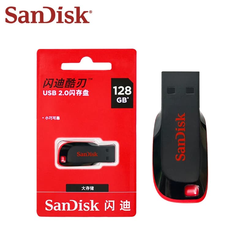 Original SanDisk Cruzer Blade USB Flash Drive 16GB 32GB Memory Stick 64GB 128GB Portable USB Storage Disk For Computer - 5