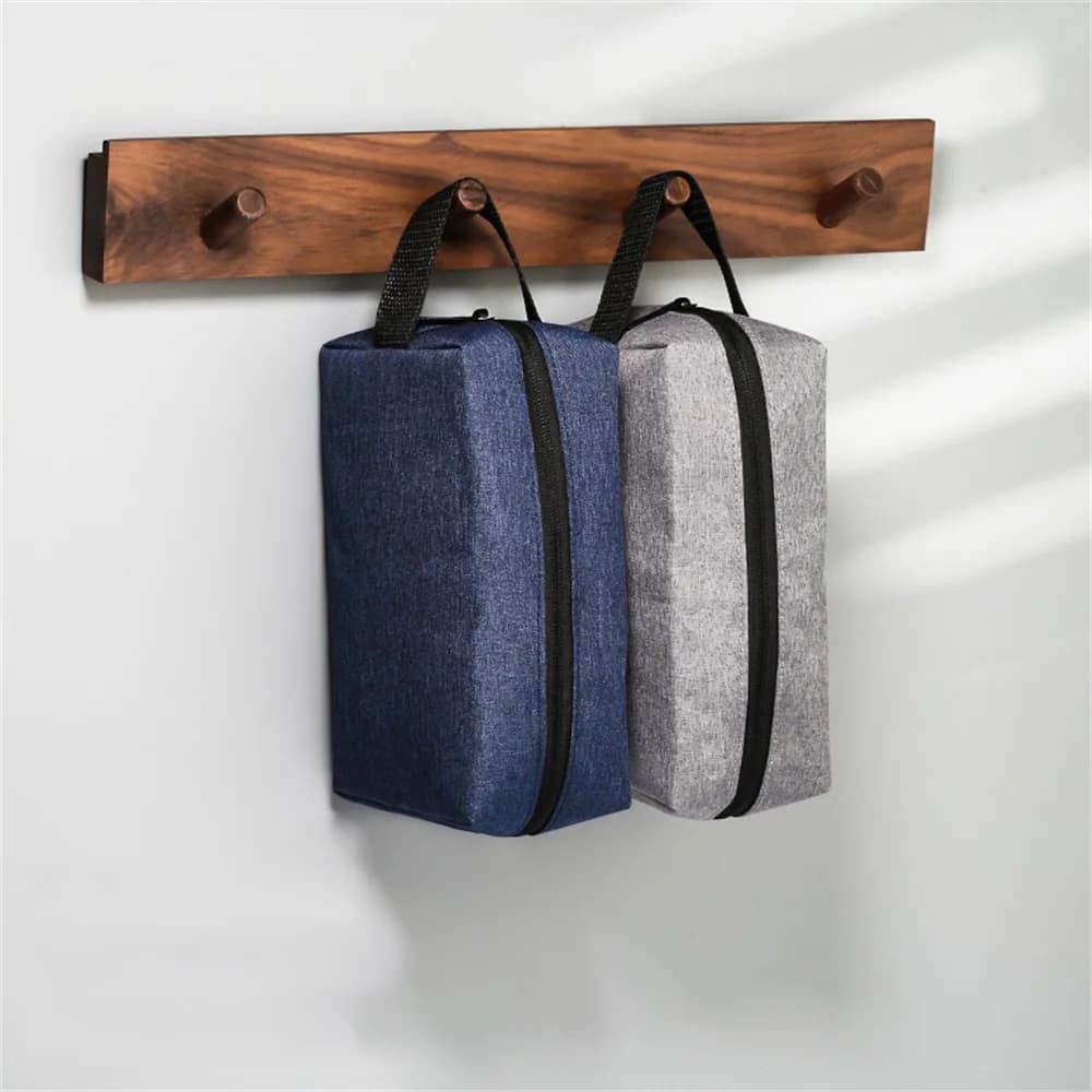 حقيبة مكياج من القماش أكسفورد مقاومة للماء، منظم أدوات تجميل للسفر، حقيبة أدوات تجميل كورية، حقيبة مكياج للسيدات - 3