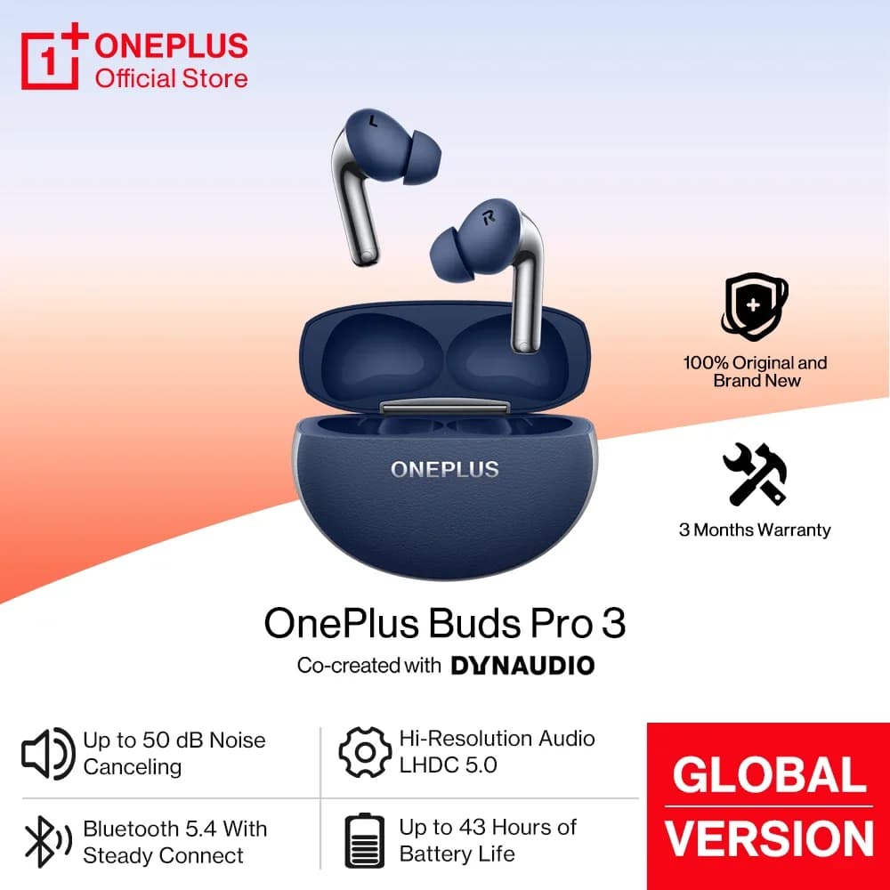 Original OnePlus Buds Pro 3 Global Version Bluetooth 5.4 Earphone 50dB Noise Canceling Spatial for Oneplus 15 15r 13 13R  Nord 5