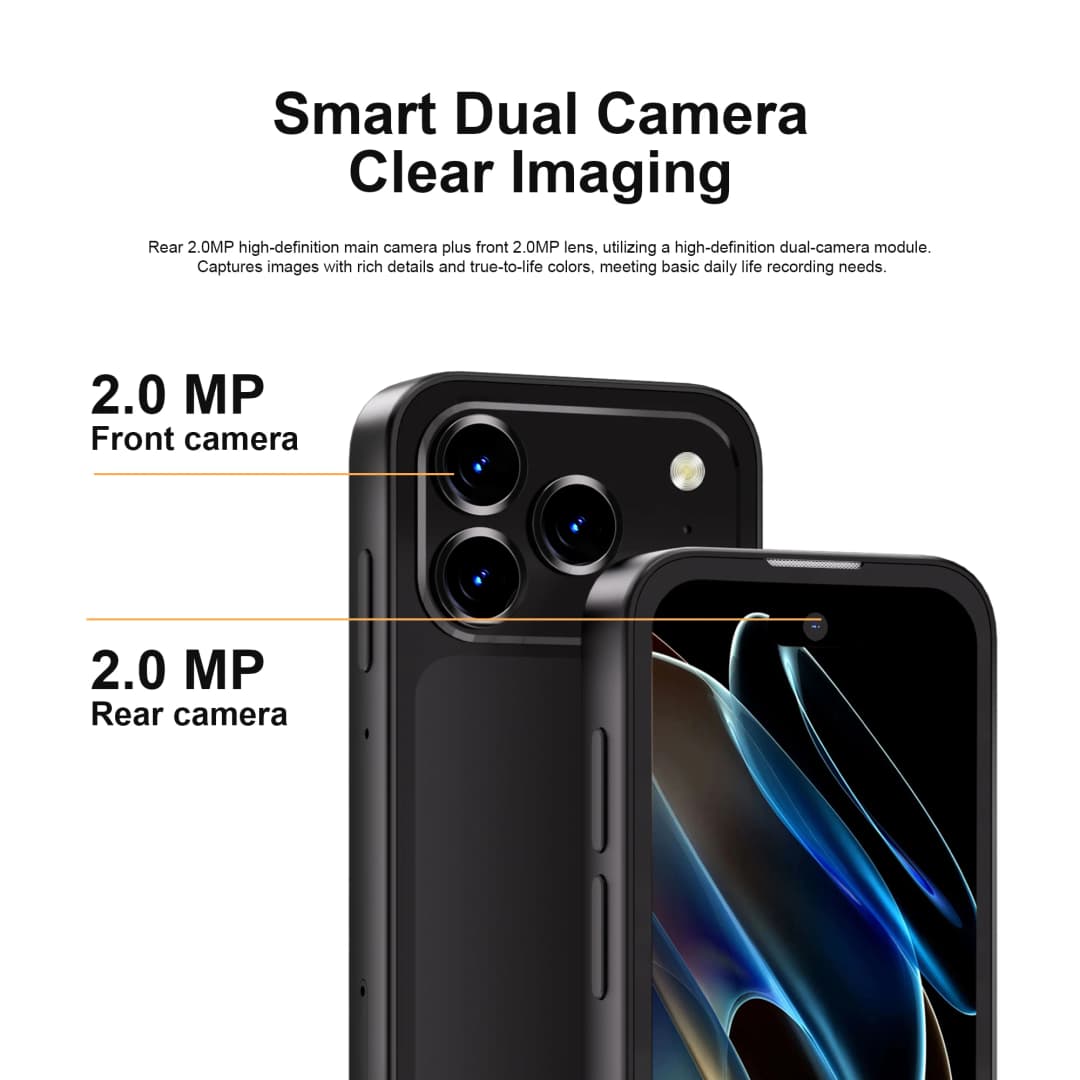 سيرفو 17 PRO MAX هاتف ذكي صغير بشاشة 3.75 بوصة، 3G WCDMA، ثنائي الشريحة، GPS، فتح بالوجه، أندرويد - 5