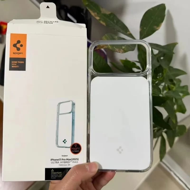 غطاء Spigen ULTRA HYBRID MAG شفاف مضاد للسقوط مغناطيسي حماية لـ iPhone 17 Pro Max غطاء لـ Apple Magsafe - 6