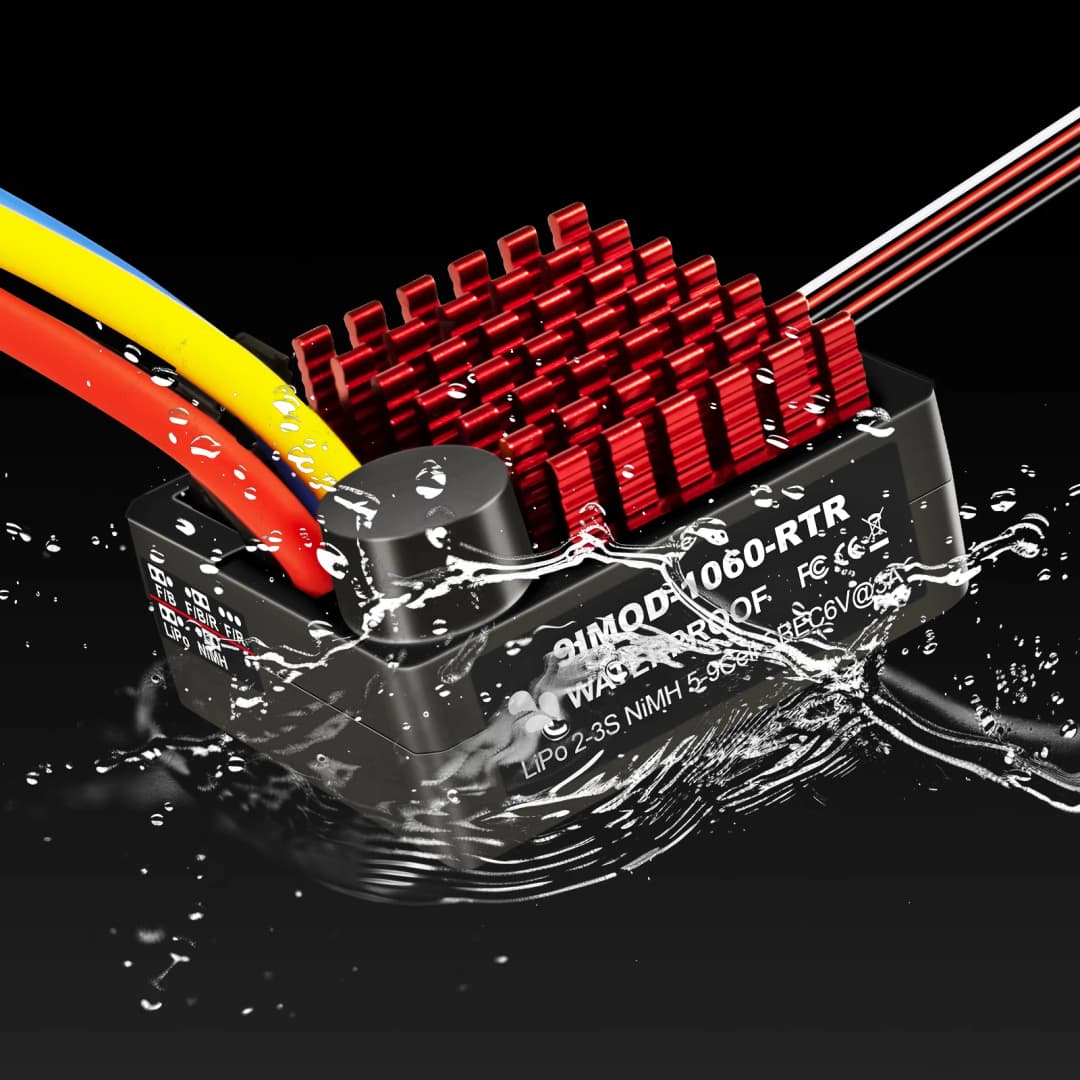 9IMOD 60A Brushed Fahrregler Fahrtenregler Speed Controller ESC für 1/10 RC Car - 2