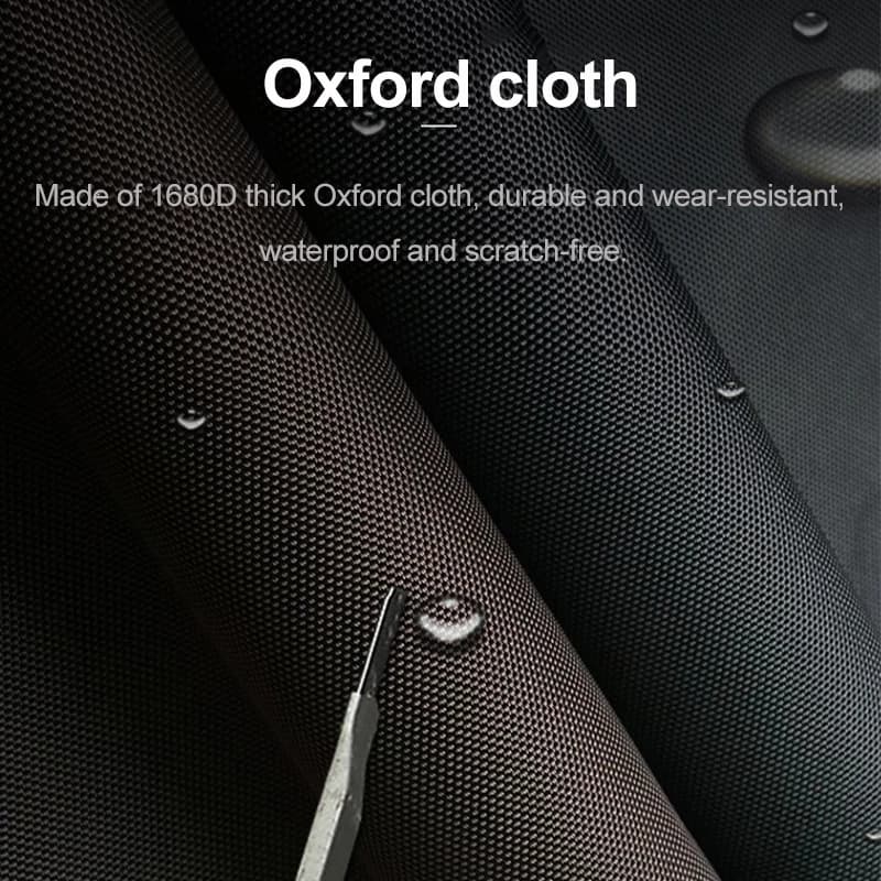 منظم تخزين صندوق سيارة مع غطاء، منظم صندوق سيارة عالمي، صندوق تخزين من قماش أكسفورد، سعة 70/40 لتر - 5