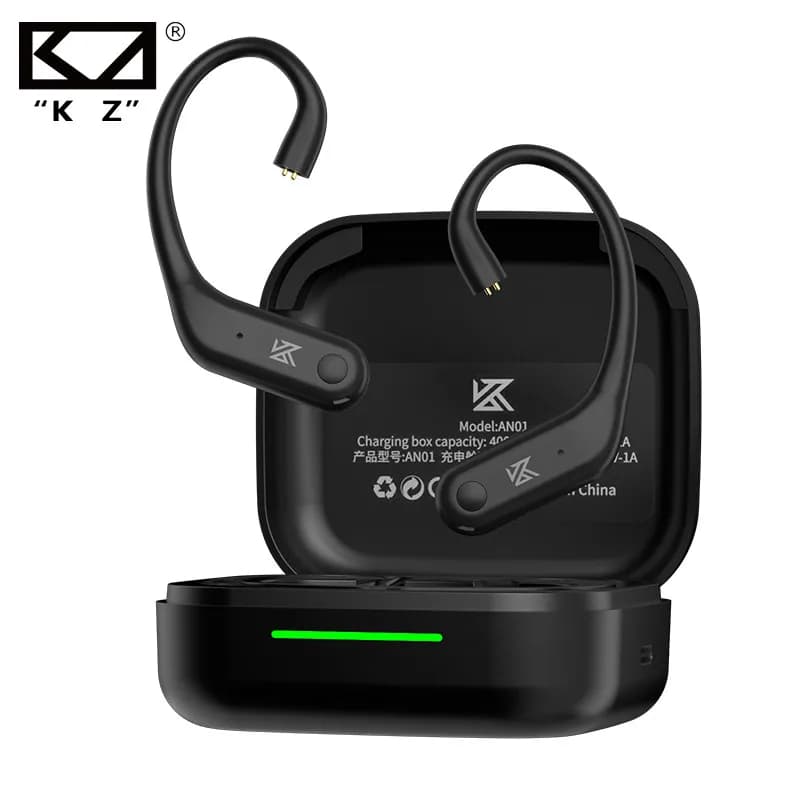سماعات أذن لاسلكية KZ AN01، خطاف أذن، بلوتوث 5.4، صوت HiFi، مع علبة شحن، تقليل الضوضاء