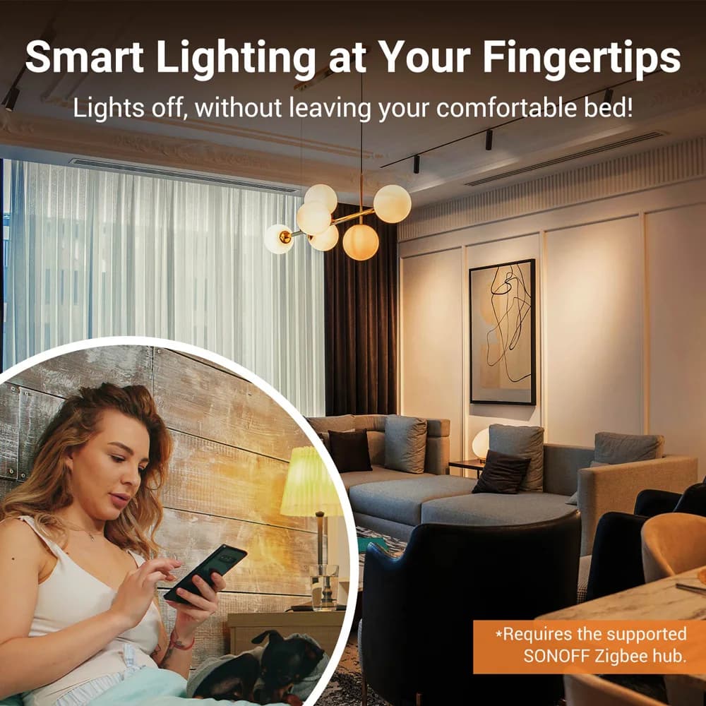 SONOFF ZBM5-120 Zigbee Smart Wall Switch Voice Control via eWeLink App Alexa Google No Neutral Wire Relay Detach Smart Scene - 2