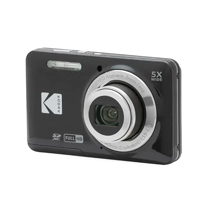 كاميرا رقمية KODAK PIXPRO FZ55-RD بدقة 16 ميجابكسل تقريب بصري 5X زاوية واسعة 28 ملم فيديو Full HD بدقة 1080p شاشة LCD مقاس 2.7 بوصة كاميرا Vlogging - 2