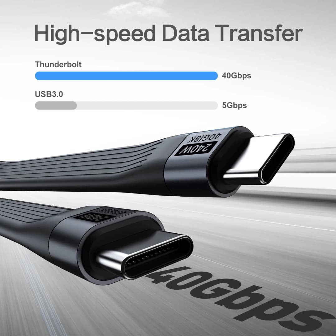 ASUS Thunderbolt 4 40Gbps USB4 Type-C Cable 8K 60HZ PD 240W Fast Charging USB-C Data Cable  Wire Laptop Mobile Phone - 2