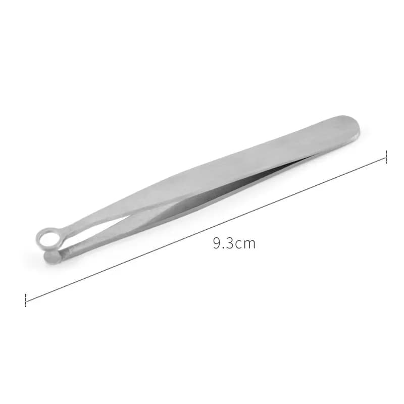 Universal Nose Hair Trimming Tweezers Stainless Steel Eyebrow Nose Hair Cut Manicure Facial Trimming Makeup Scissors Trimmer - 2