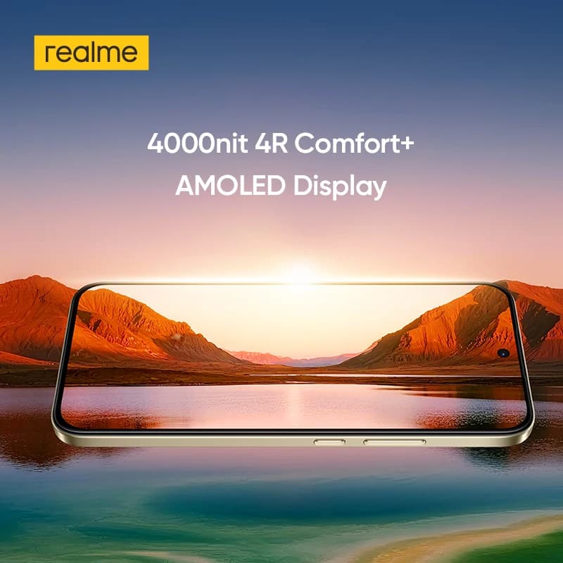 realme 15T 5G Smartphone NFC Dimensity 6400 Max Chipset Dual 50MP Cameras 6.57" 120Hz AMOLED Display 7000mAh Battery 60W Charge - 6