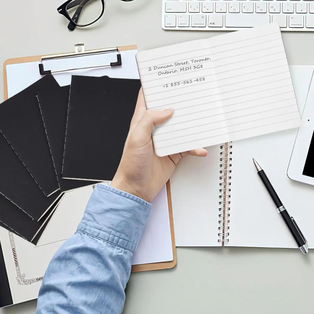 24 قطعة كرافت نوت بوك، 3.5x5 بوصة دفاتر جيب صغيرة بصفحات مسطرة دفتر ملاحظات صغير أسود للمدرسة والمكتب والمنزل وهدايا السفر - 5